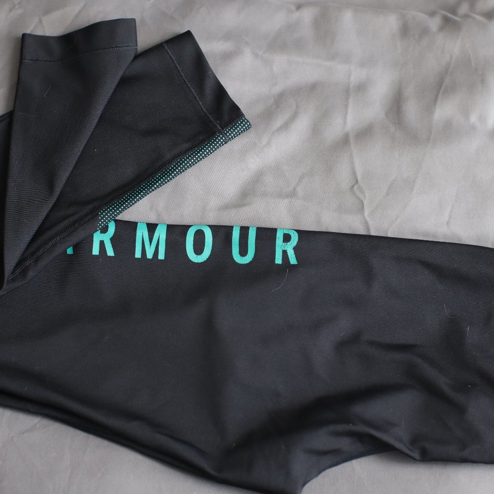 Under Armour Pants Black Green Tights/Leggings